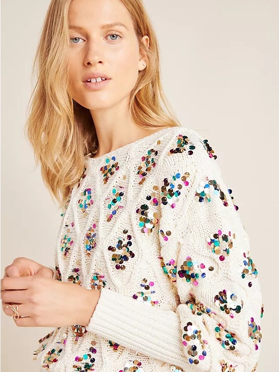 Anthropologie Sweaters - Anthropologie Lara Sequined Sweater
